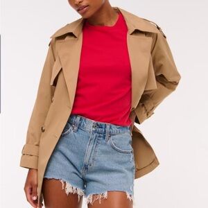 Abercrombie & Fitch | Women’s Blue The Boyfriend High Rise Curve Love Shorts 28